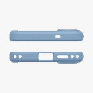 Spigen Galaxy S26 Case Ultra Hybrid (Mag Fit) Light Blue showing the top and bottom