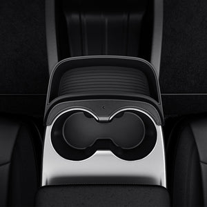 Easy installation of Spigen Model Y Standard console extender