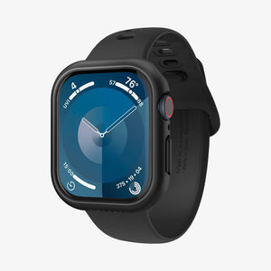 ACS08601 - Apple Watch Series 11 / 10 (46mm) Case Thin Fit in Black showing the front, sides, inner and back