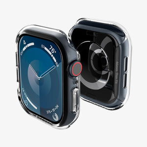 ACS08602 - Apple Watch Series 11 / 10 (46mm) Case Thin Fit in Crystal Clear showing the front, back and partial sides