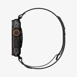 Active Black Gray Spigen Athlex Air 2 Apple Watch band product and feature view 11