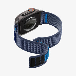 Active Navy Blue Spigen Athlex Air 2 Apple Watch band product and feature view 3