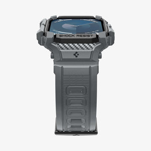 ACS08605 - Apple Watch Series 11 / 10 (46mm) Case Rugged Armor Pro in Dark Gray showing the partial front, partial side and bottom