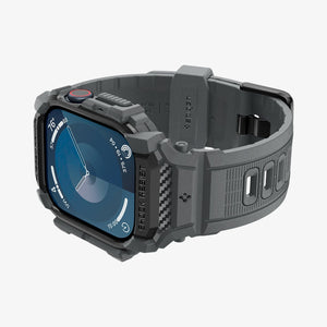 ACS08605 - Apple Watch Series 11 / 10 (46mm) Case Rugged Armor Pro in Dark Gray showing the front, sides, inner side and bottom