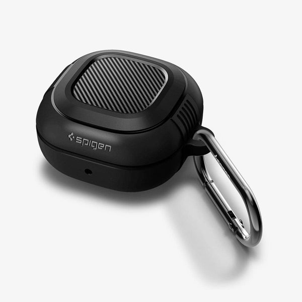 ASD01276 - Galaxy Buds 2 Pro / 2 / Pro / Live Case Rugged Armor in matte black showing the top