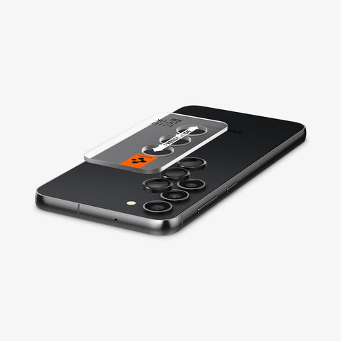 AGL05950 - Galaxy S23 Ultra EZ Fit Optik Pro Lens Protector in black showing the device