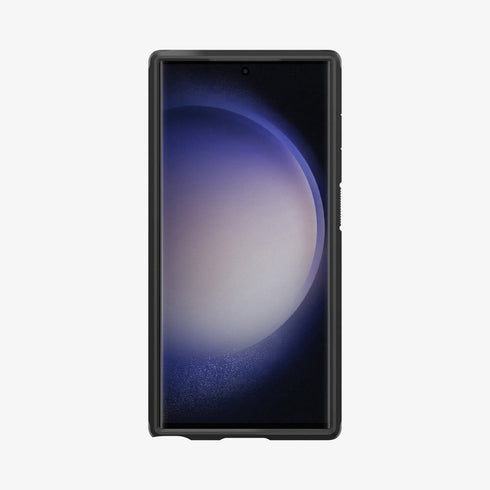 ACS05623 - Galaxy S23 Ultra Case Tough Armor in black showing the back