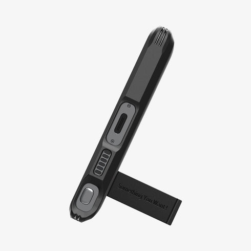 ACS05623 - Galaxy S23 Ultra Case Tough Armor in black showing the back