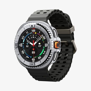 Spigen Galaxy Watch 8 Classic (46mm) Watch Case – Bezel Tune Pro Silver feature view 1