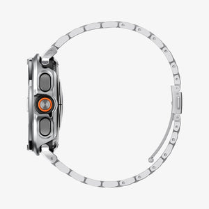 Spigen Galaxy Watch Ultra 2 47mm Bezel Case - Bezel Tune Pro - Silver - white background detail image 5