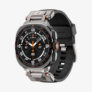 Spigen Galaxy Watch Ultra 2 & Ultra 47mm Band - DuraPro Armor - Black - white background detail image 1