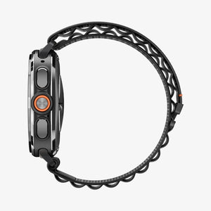 Spigen Galaxy Watch Ultra 2 & Ultra 47mm Band - WBF1 - Black - white background detail image 4