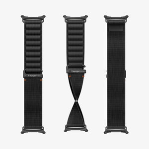 Spigen Galaxy Watch Ultra 2 & Ultra 47mm Band - WBF1 - Black - white background detail image 3