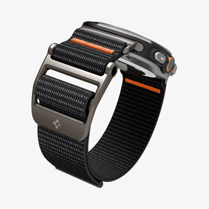 Spigen Galaxy Watch Ultra 2 & Ultra 47mm Band - DuraPro Flex - Black - white background detail image 5
