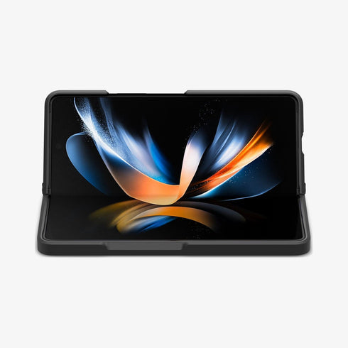 ACS05106 - Galaxy Z Fold 4 Case Neo Hybrid S in black showing the back and front