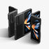 ACS05106 - Galaxy Z Fold 4 Case Neo Hybrid S in black showing the back and front