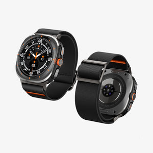 Spigen Galaxy Watch Ultra 2 & Ultra 47mm Band - Lite Fit - Black - white background detail image 1