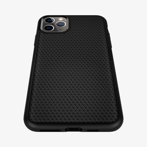 075CS27134 - iPhone 11 Pro Max Case Liquid Air in matte black showing the back