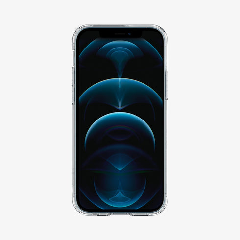 ACS01618 - iPhone 12 Pro Max Case Ultra Hybrid in crystal clear showing the back