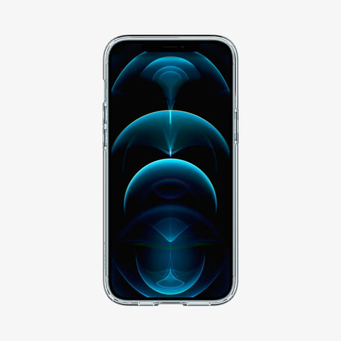 ACS01618 - iPhone 12 Pro Max Case Ultra Hybrid in crystal clear showing the back