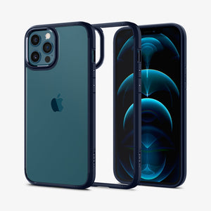 ACS01618 - iPhone 12 Pro Max Case Ultra Hybrid in crystal clear showing the back