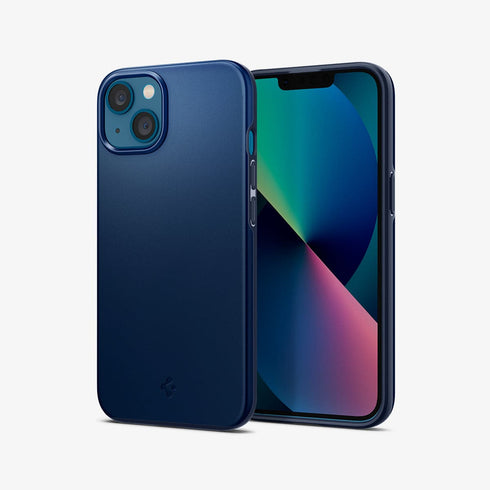 ACS03674 - iPhone 13 Pro Max Case Thin Fit in black showing the back