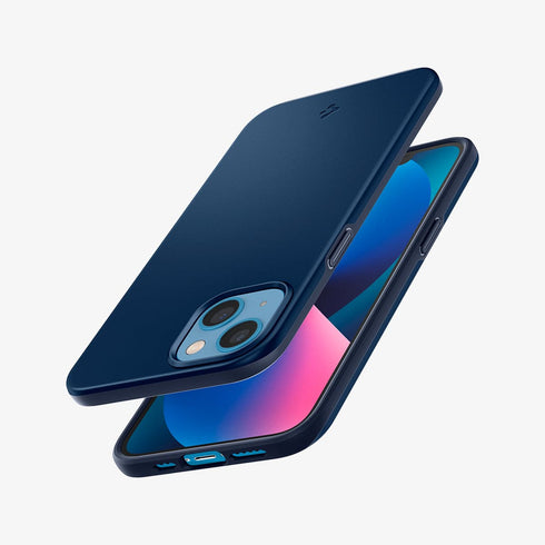 ACS03674 - iPhone 13 Pro Max Case Thin Fit in black showing the back