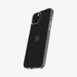 ACS06557 - iPhone 15 Pro Max Case Liquid Crystal in crystal clear showing the back
