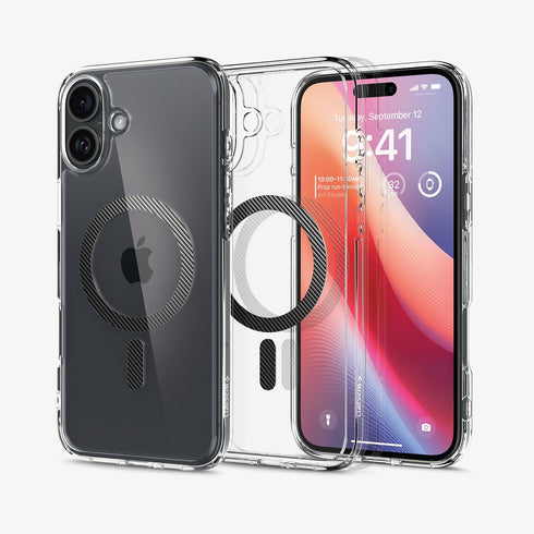 Spigen iPhone 16 系列保護殼 – Ultra Hybrid 系列透明防摔殼(MagFit)