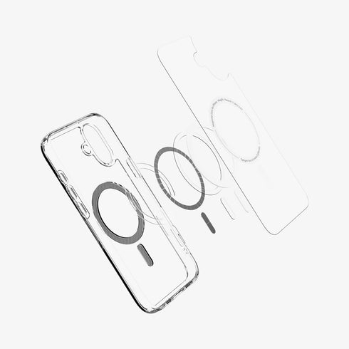 Spigen iPhone 16 系列保護殼 – Ultra Hybrid 系列透明防摔殼(MagFit)