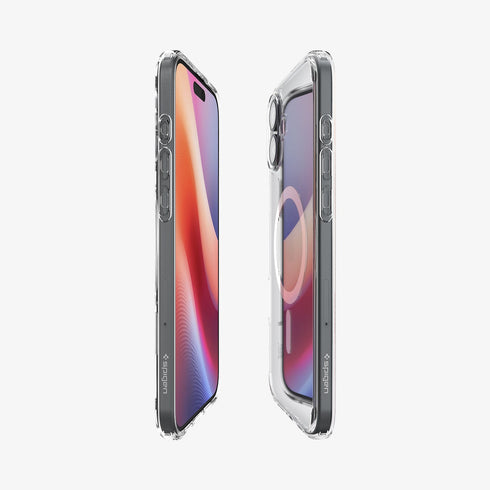 Spigen iPhone 16 系列保護殼 – Ultra Hybrid 系列透明防摔殼(MagFit)