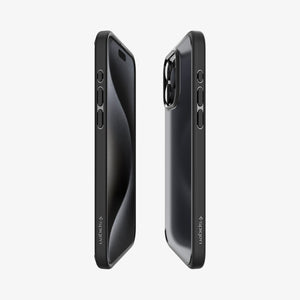 Spigen Ultra Hybrid Matte case for iPhone 15 Pro in Frost Black – detail image 5