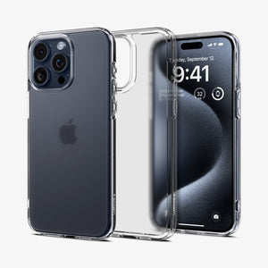 Spigen Ultra Hybrid Matte case for iPhone 15 Pro in Frost Clear – detail image 1