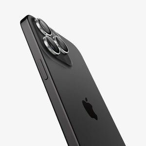 Spigen iPhone 15 Pro Max / 15 Pro Lens Protector – Optik Pro EZ Fit – Silver product image 3