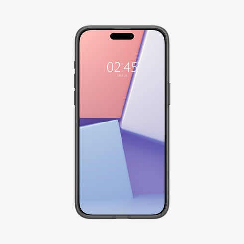 ACS06544 - iPhone 15 Pro Max Case Thin Fit in black showing the back