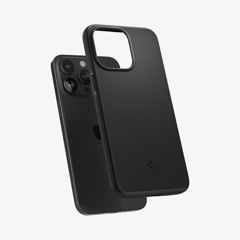 ACS06544 - iPhone 15 Pro Max Case Thin Fit in black showing the back