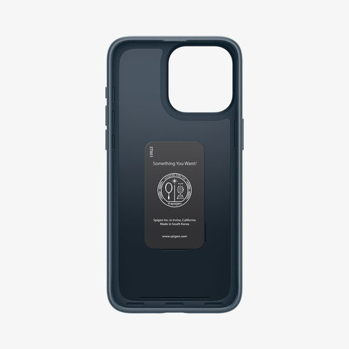 ACS06544 - iPhone 15 Pro Max Case Thin Fit in black showing the back