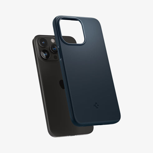 ACS06544 - iPhone 15 Pro Max Case Thin Fit in black showing the back