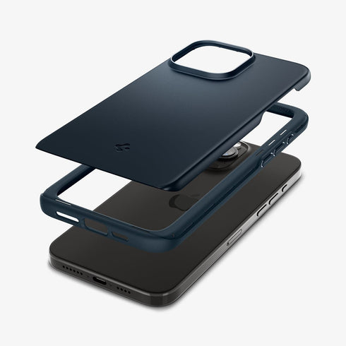 ACS06544 - iPhone 15 Pro Max Case Thin Fit in black showing the back