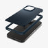 ACS06544 - iPhone 15 Pro Max Case Thin Fit in black showing the back