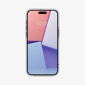 ACS07209 - iPhone 15 Series Ultra Hybrid Case in Natural Titanium showing the back