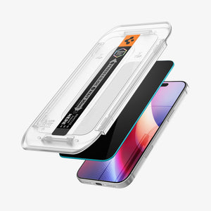 Spigen iPhone 18 Pro Max GLAS.tR EZ Fit | Privacy screen protector - 2 Pack - image 3