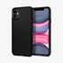 075CS27134 - iPhone 11 Pro Max Case Liquid Air in matte black showing the back