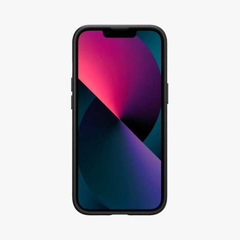 ACS03201 - iPhone 13 Pro Max Case Liquid Air in matte black showing the back