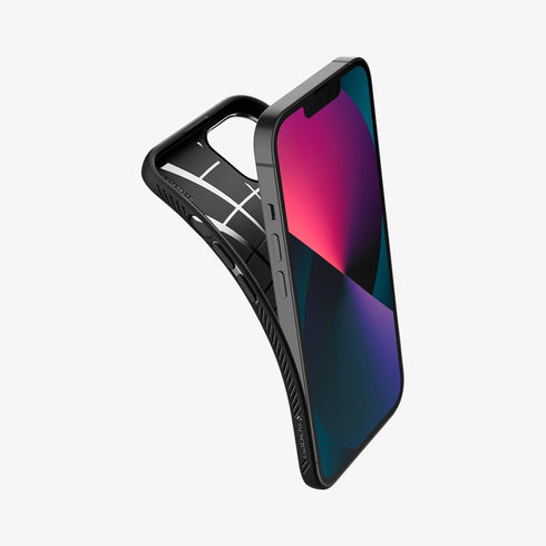 ACS03201 - iPhone 13 Pro Max Case Liquid Air in matte black showing the back