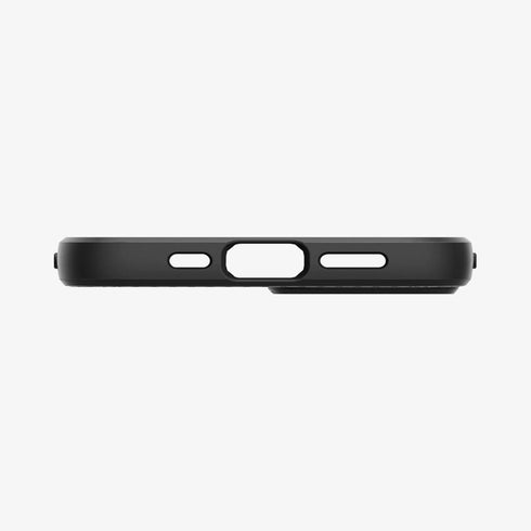 ACS03201 - iPhone 13 Pro Max Case Liquid Air in matte black showing the back