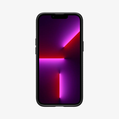 ACS03201 - iPhone 13 Pro Max Case Liquid Air in matte black showing the back