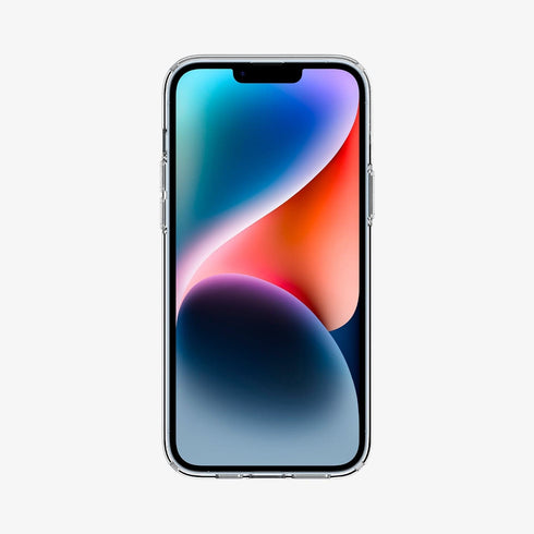 ACS04809 - iPhone 14 Pro Max Case Liquid Crystal in crystal clear showing the back