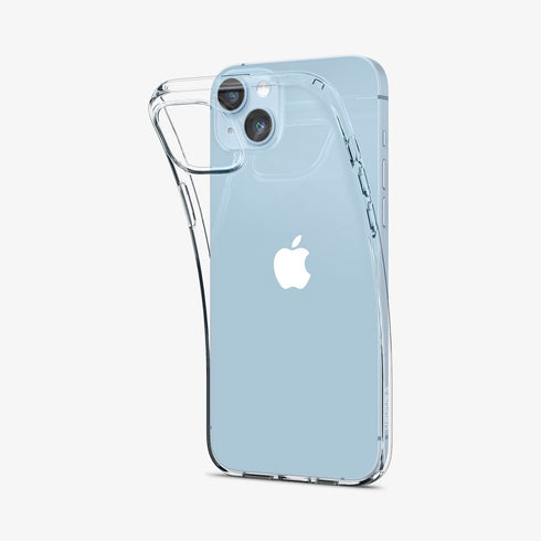 ACS04809 - iPhone 14 Pro Max Case Liquid Crystal in crystal clear showing the back