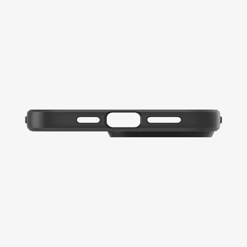 ACS04813 - iPhone 14 Pro Max Case Liquid Air in matte black showing the back
